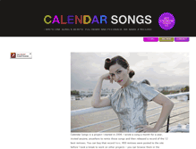 Tablet Screenshot of calendarsongs.com